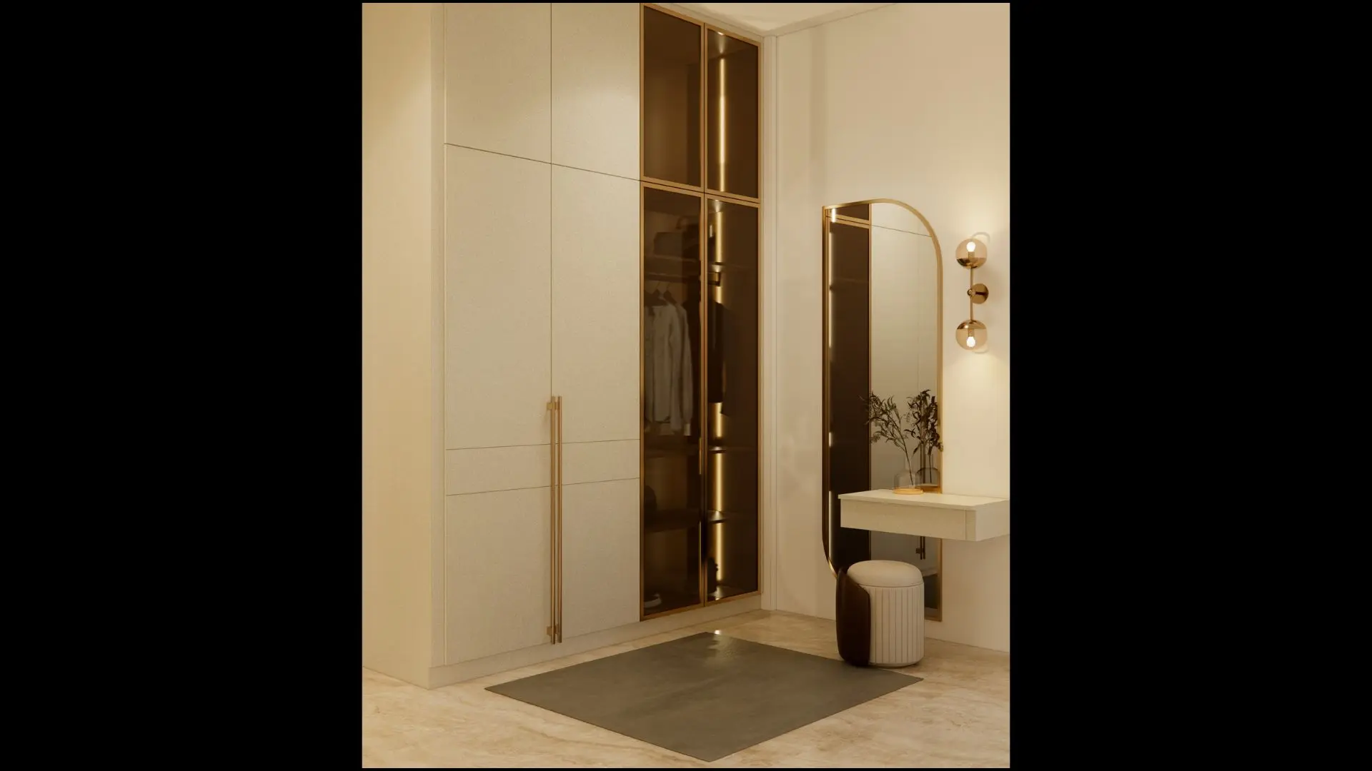 Luxe Reflection bespoke wardrobe by M'ARK INTERNO